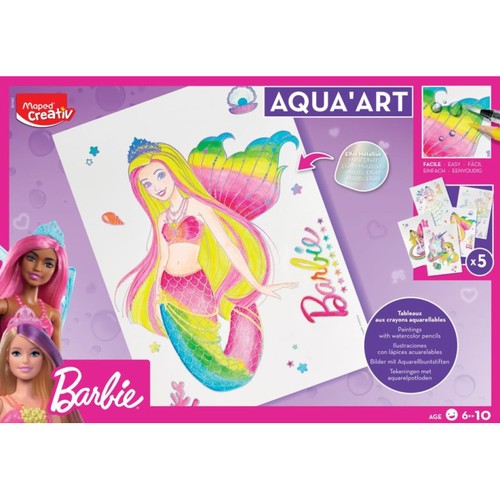 Coffret coloriage barbie - coffret,