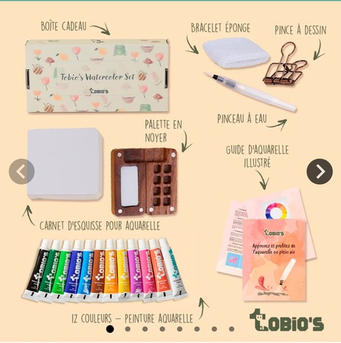 Coffret aquarelle voyage - coffret,